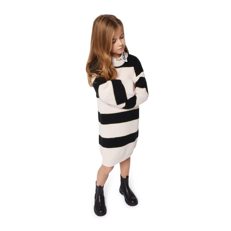 Two-Tone Striped Dress SONIA RYKIEL 
                    GIRL