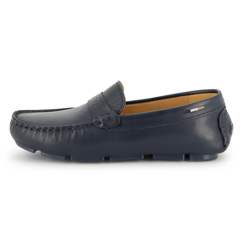 COWHIDE LEATHER LOAFERS BOSS 
                        BOY