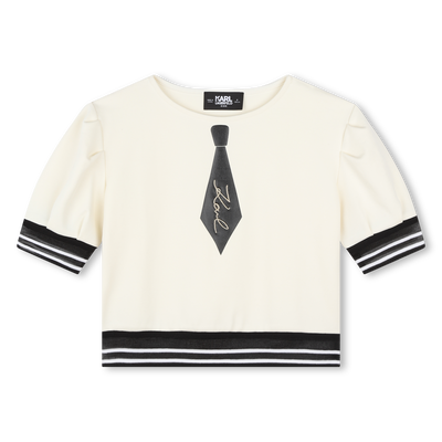 Tie Illusion Top KARL LAGERFELD KIDS GIRL