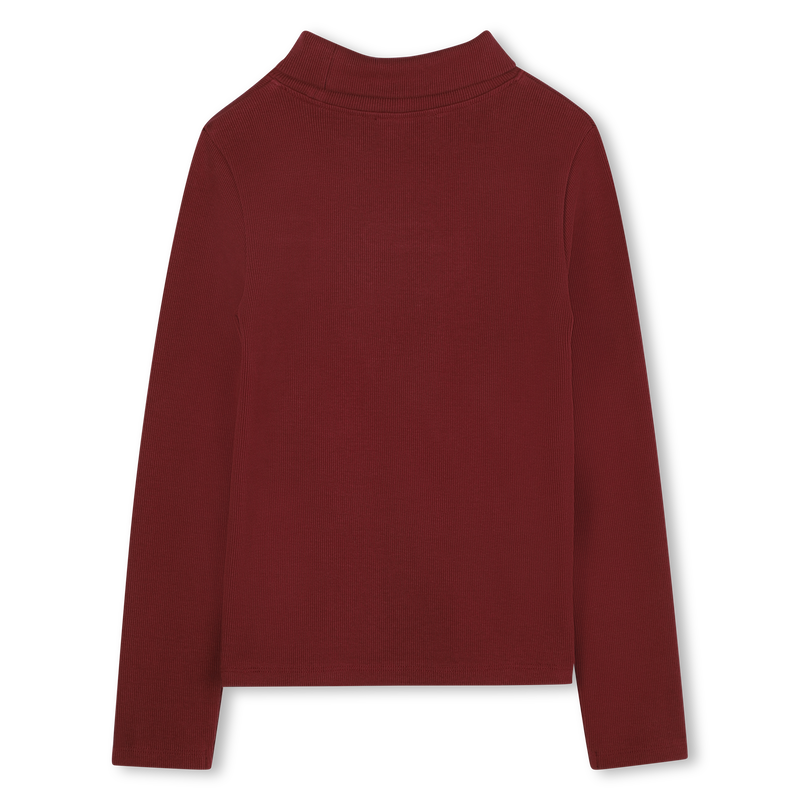 Long-sleeved T-shirt with stand-up collar MICHAEL KORS 
                    GIRL