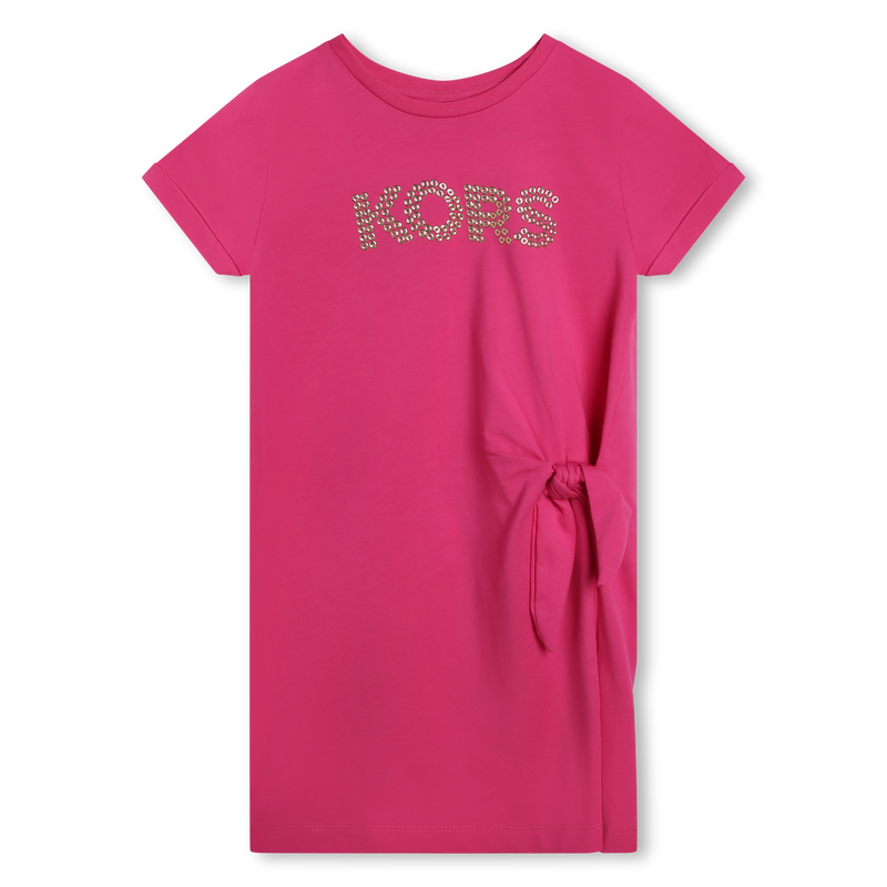 Short-Sleeved Knotted Dress MICHAEL KORS 
                    GIRL