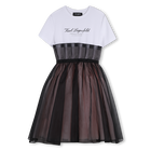 Short Sleeved Formal Dress KARL LAGERFELD KIDS 
                    GIRL