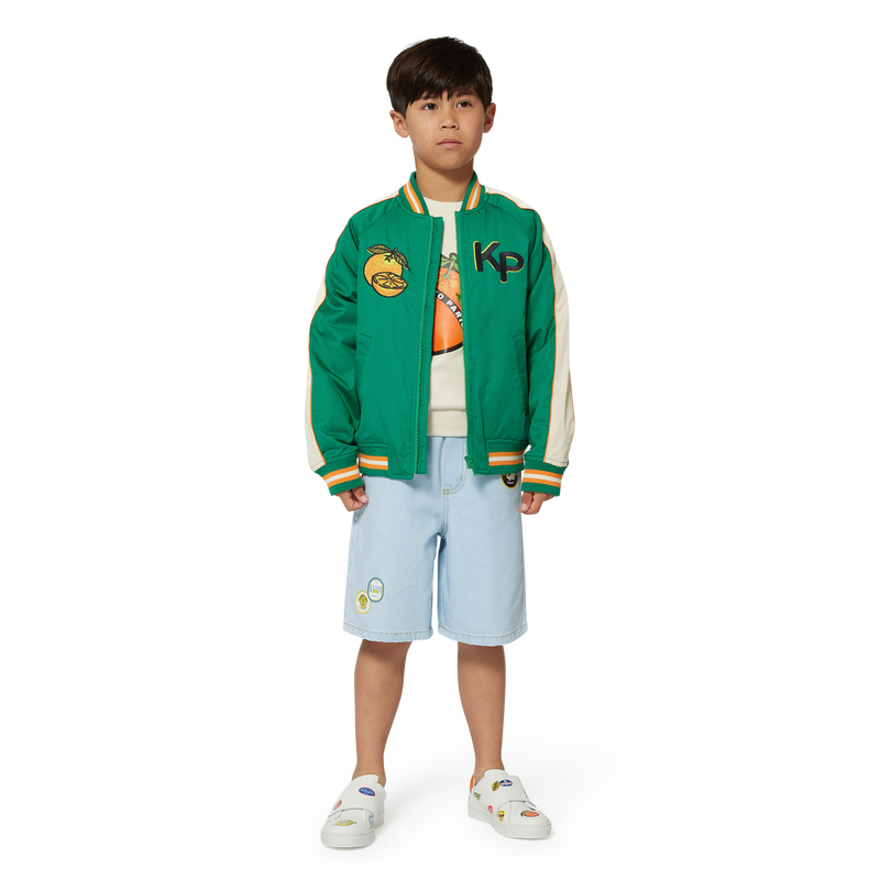 Embroidered Bermuda shorts KENZO KIDS 
                        BOY