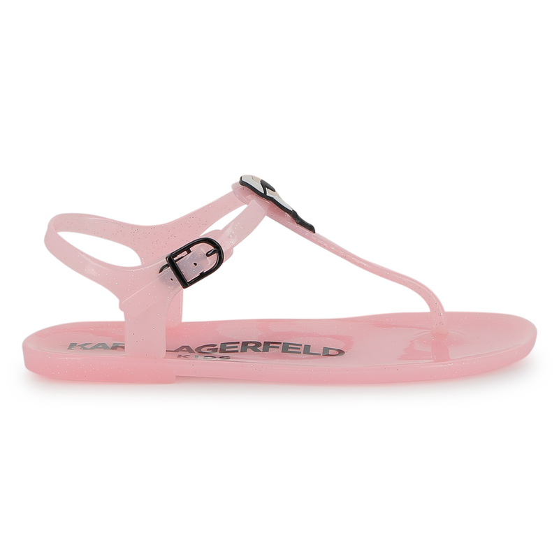 SANDALS WITH ADJUSTABLE STRAPS KARL LAGERFELD KIDS 
                        GIRL