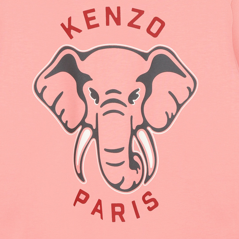 Long-Sleeved Cotton T-Shirt KENZO KIDS 
                    GIRL