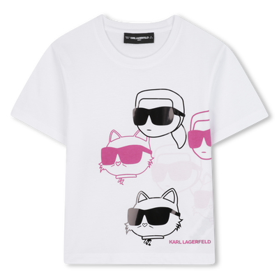 Short-sleeved T-shirt KARL LAGERFELD KIDS GIRL