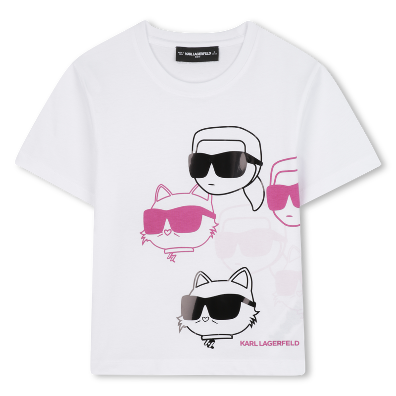 Short-sleeved T-shirt KARL LAGERFELD KIDS 
                        GIRL