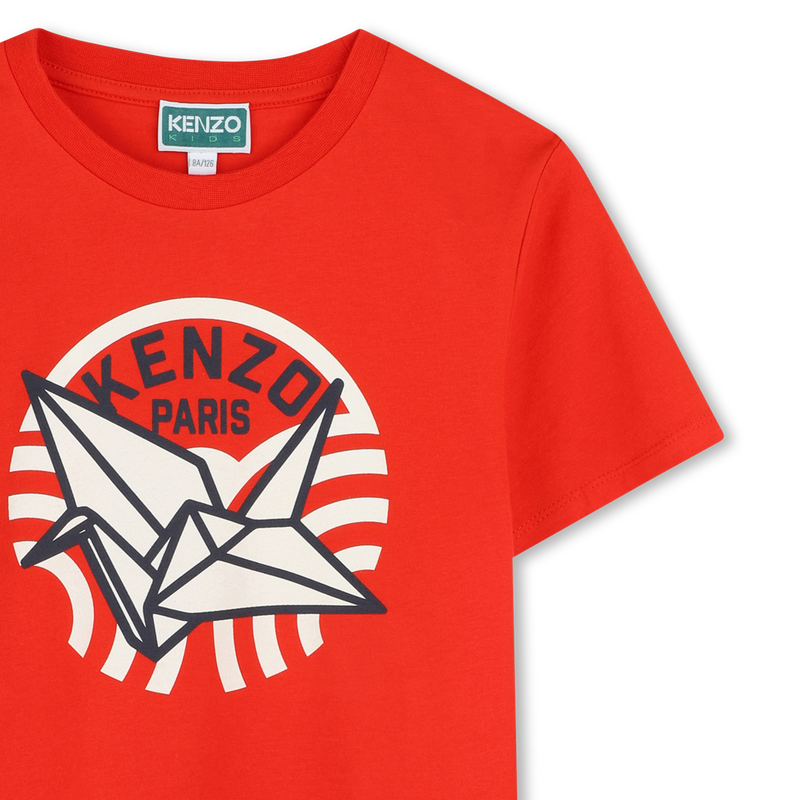 Short-sleeved cotton T-shirt KENZO KIDS 
                        UNISEX