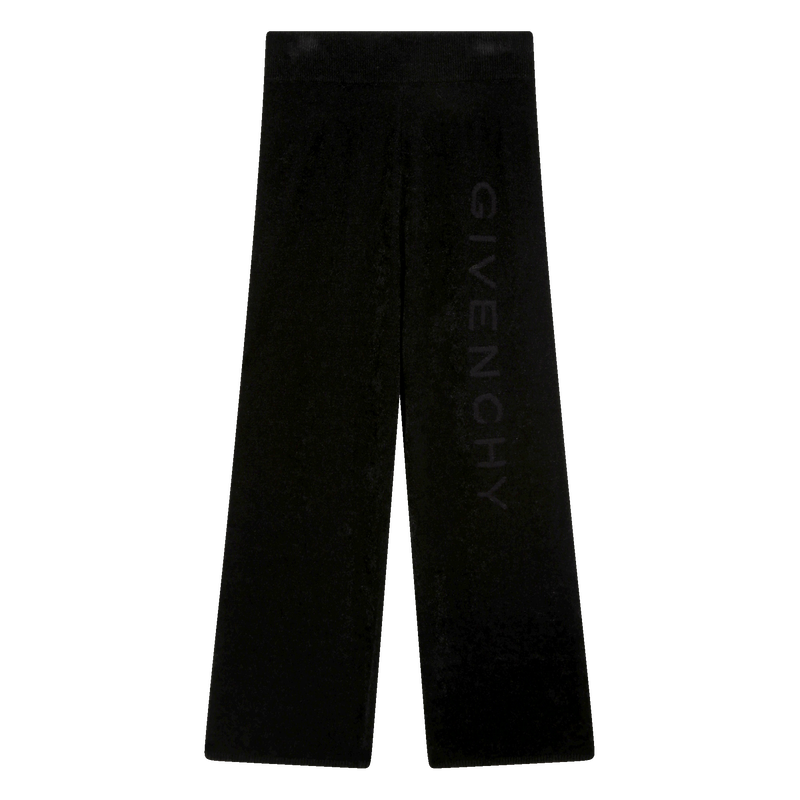 Wide leg plain knit trousers GIVENCHY 
                    GIRL