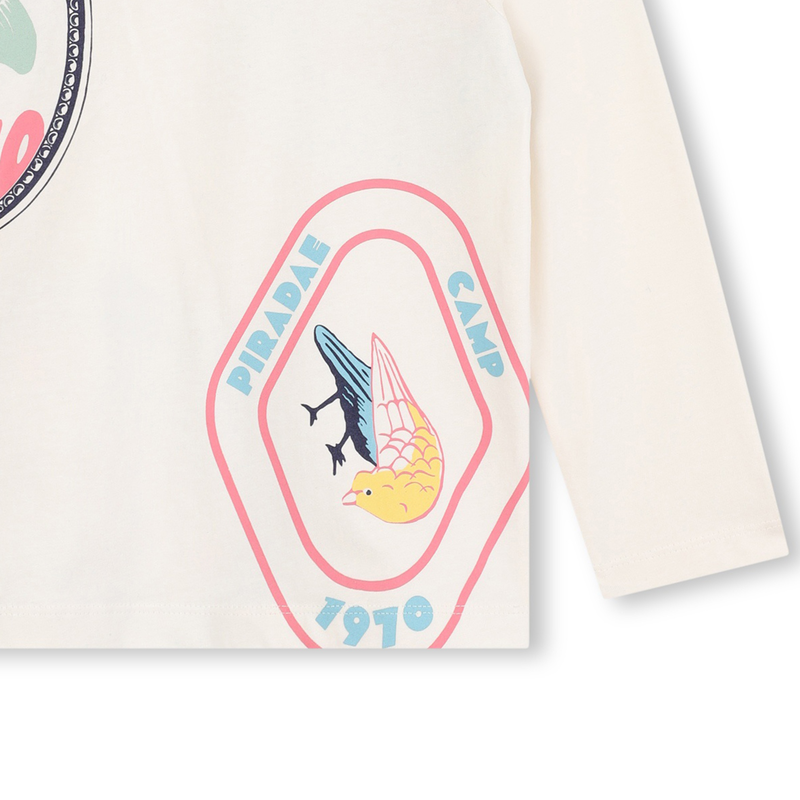Long-Sleeved Cotton T-Shirt KENZO KIDS 
                    GIRL