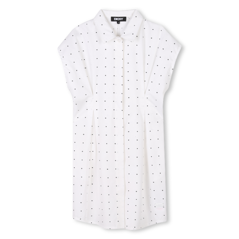 Short-sleeved cotton dress DKNY 
                        GIRL
