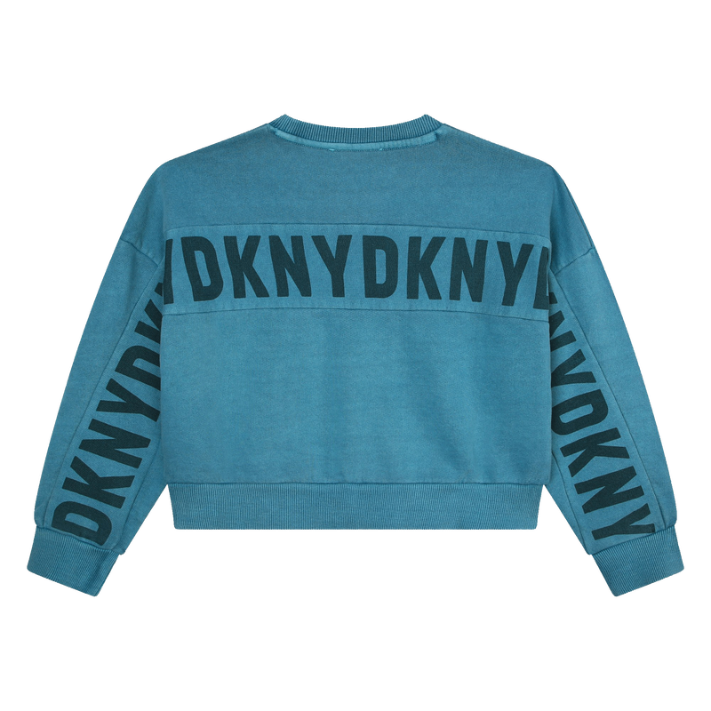 Cotton fleece sweatshirt DKNY 
                    GIRL