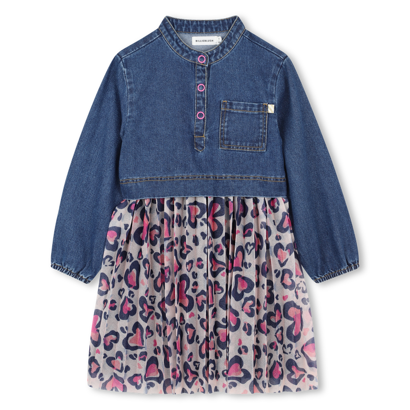 Bi-material dress BILLIEBLUSH 
                        GIRL