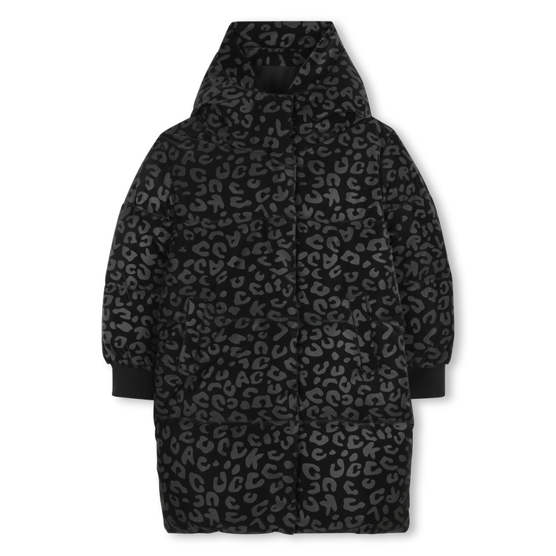 Long hooded down jacket KARL LAGERFELD KIDS 
                        GIRL