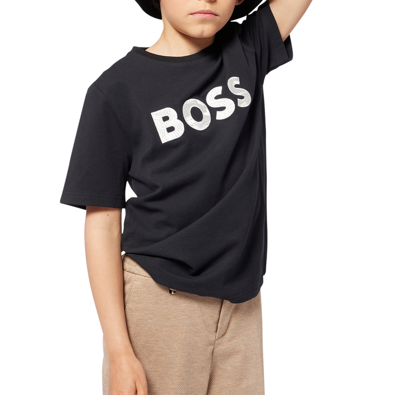 Cotton & linen Bermuda shorts BOSS 
                        BOY