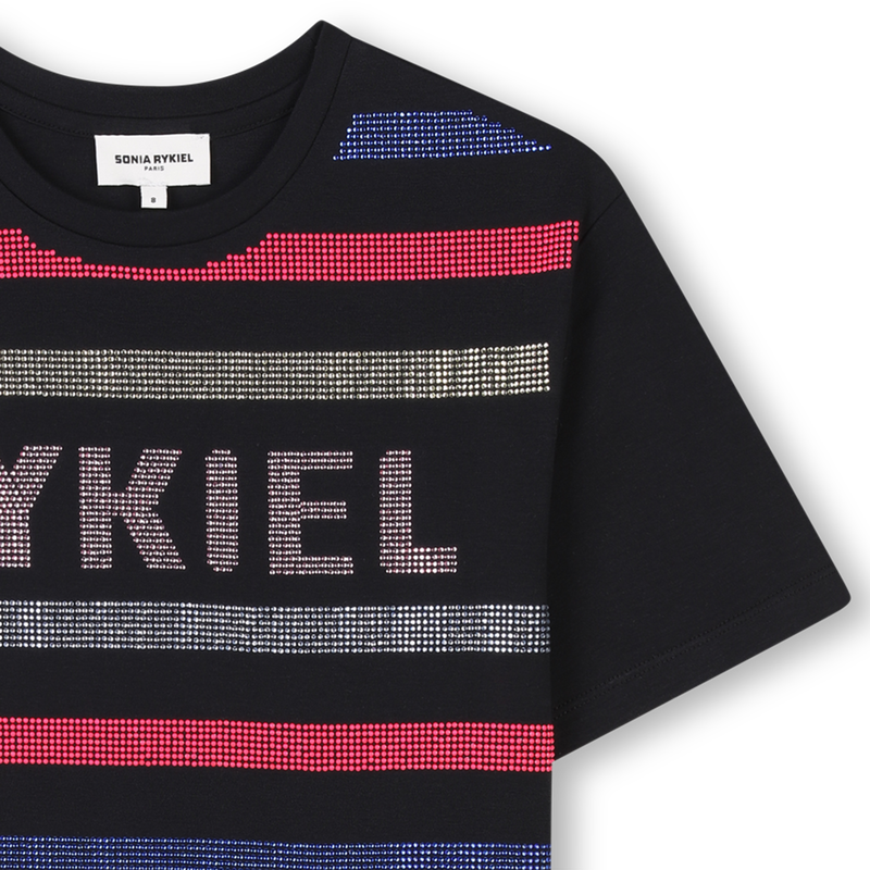 Cotton dress with diamantés SONIA RYKIEL 
                    GIRL