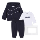 Pants, cardigan, and t-shirt set, NAVY, hi-res
