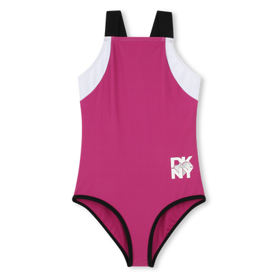 Tricolor one-piece swimsuit DKNY GIRL