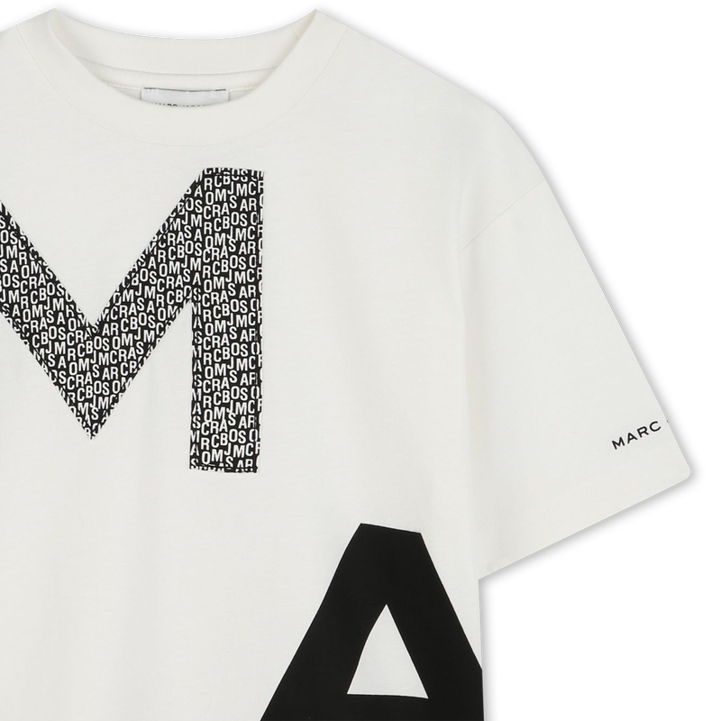 Two-tone cotton T-shirt MARC JACOBS 
                    BOY