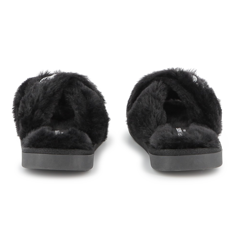 Slippers with crossed straps KARL LAGERFELD KIDS 
                        GIRL