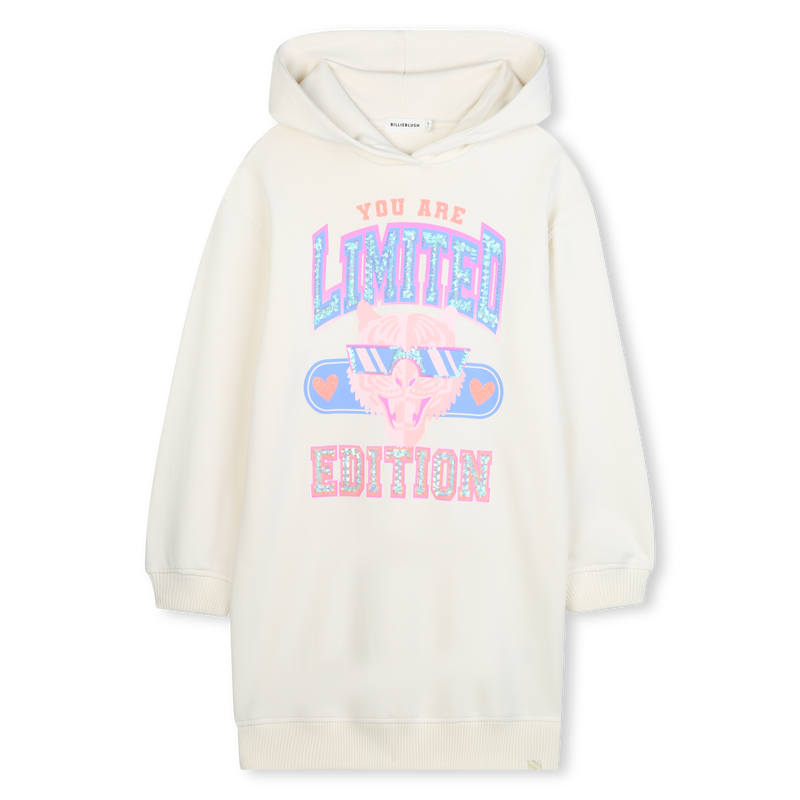 Hooded fleece dress BILLIEBLUSH 
                        GIRL