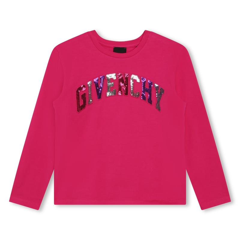 T-shirt with sequin embroidery GIVENCHY 
                    GIRL