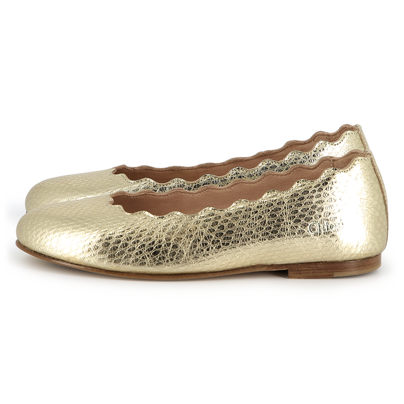 Leather ballet flats CHLOE 
                    GIRL