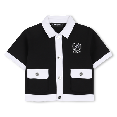 Short-Sleeved Cardigan KARL LAGERFELD KIDS GIRL