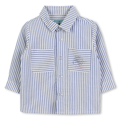 Striped cotton shirt KENZO KIDS BOY