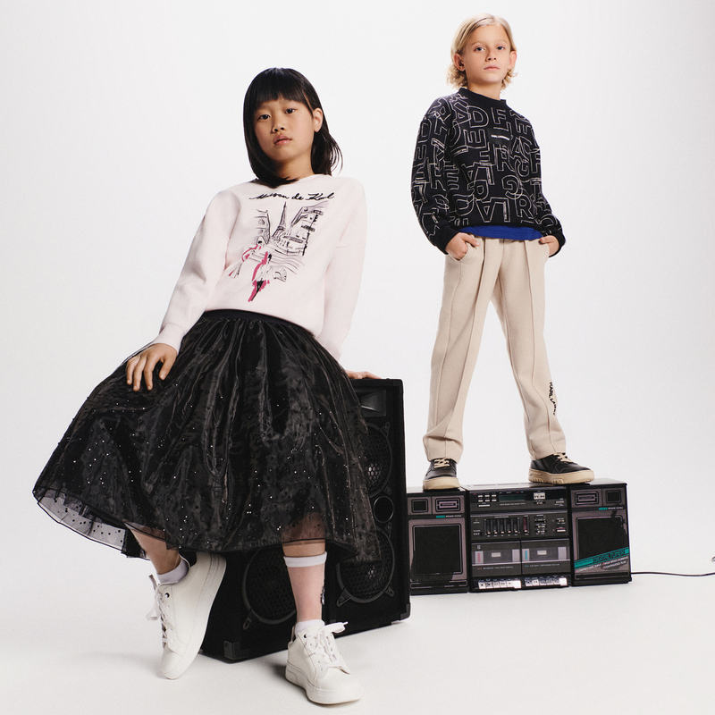 Lace-up low-top sneakers KARL LAGERFELD KIDS 
                    GIRL