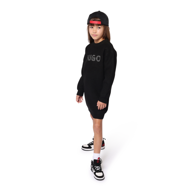 Checkered Fabric Baseball Cap HUGO 
                    BOY