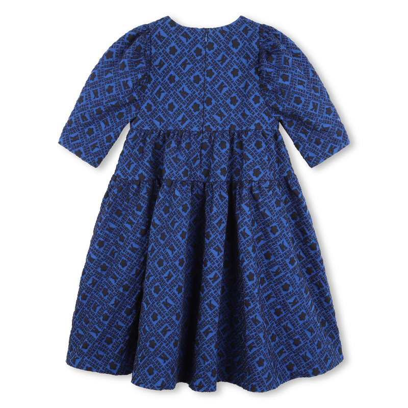Gathered Printed Dress KENZO KIDS 
                    GIRL