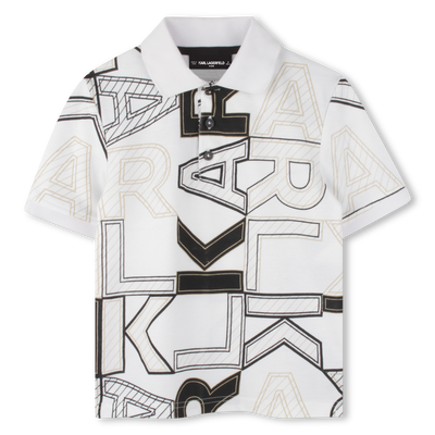 Short-sleeved polo shirt KARL LAGERFELD KIDS BOY