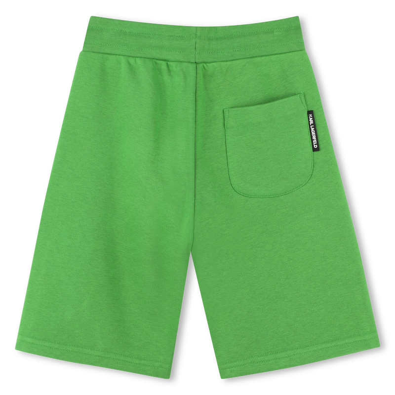 Elasticated cotton Bermudas KARL LAGERFELD KIDS 
                        BOY