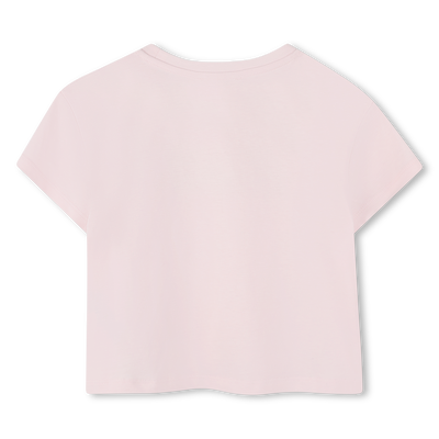 Cropped cotton T-shirt MICHAEL KORS GIRL