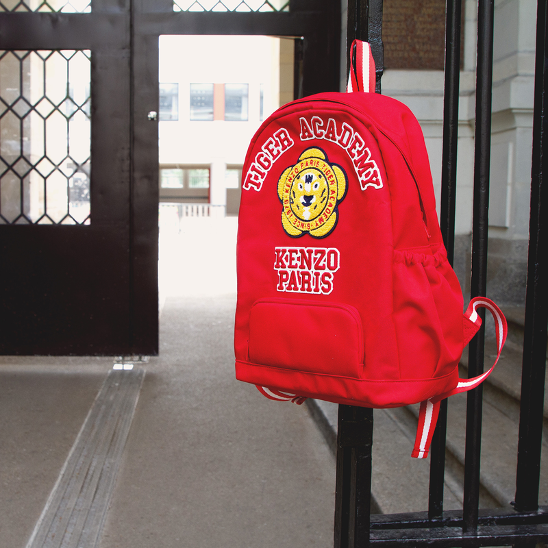 KENZO KIDS Embroidered Tiger Backpack