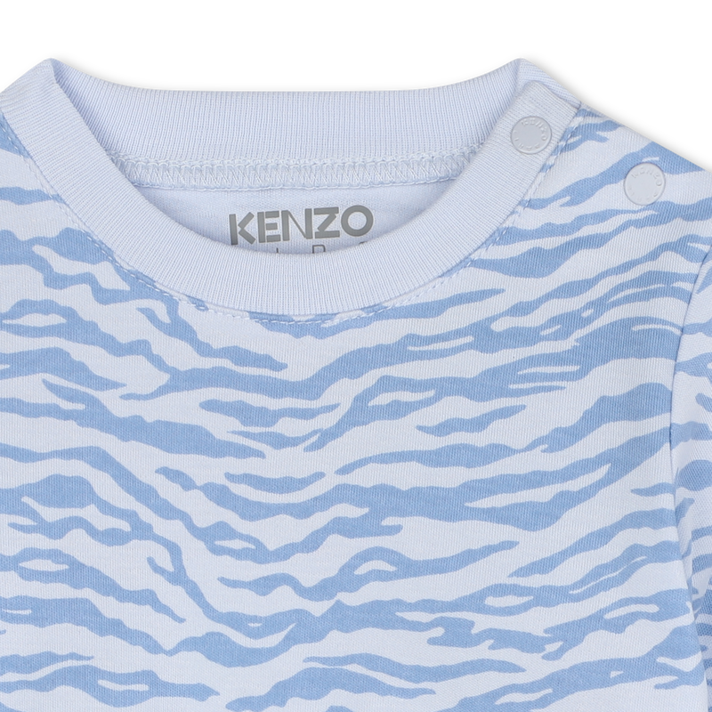 Cotton T-Shirt & Overalls KENZO KIDS 
                        BOY