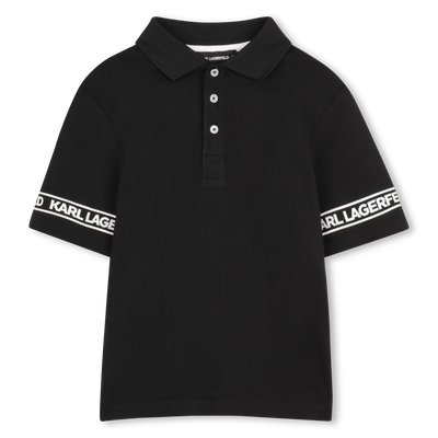 Short-Sleeved Polo Shirt KARL LAGERFELD KIDS BOY