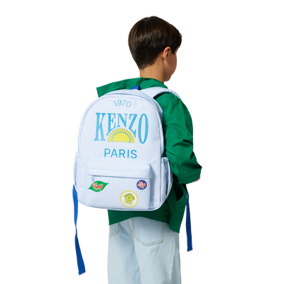 Lined canvas backpack KENZO KIDS UNISEX