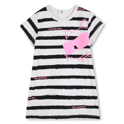 Short-Sleeved Dress KARL LAGERFELD KIDS GIRL