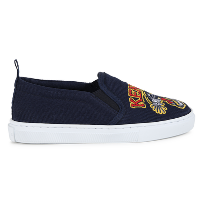 Embroidered Tiger Slip-On Sneakers KENZO KIDS UNISEX