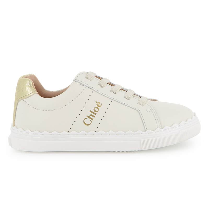 Leather lace-up sneakers CHLOE 
                    GIRL