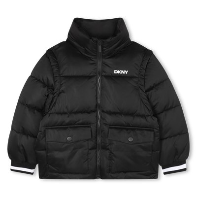 Down jacket with removable sleeves DKNY UNISEX