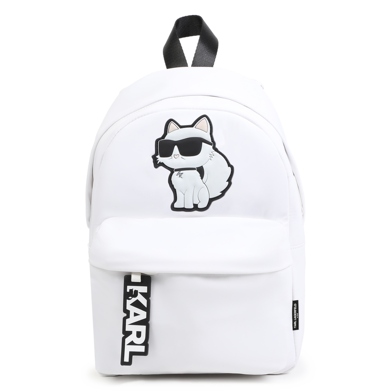 Small backpack with badge KARL LAGERFELD KIDS 
                        GIRL