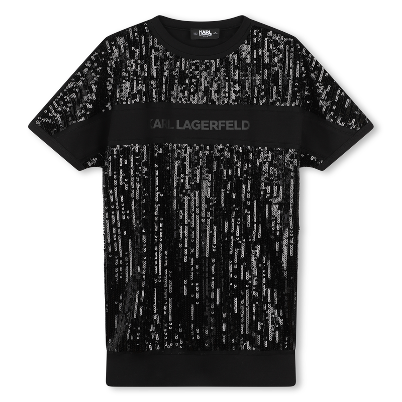 Beaded & Sequined Dress KARL LAGERFELD KIDS 
                        GIRL