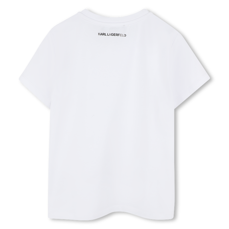 T-shirt with diamant&eacute;s KARL LAGERFELD KIDS 
                        GIRL