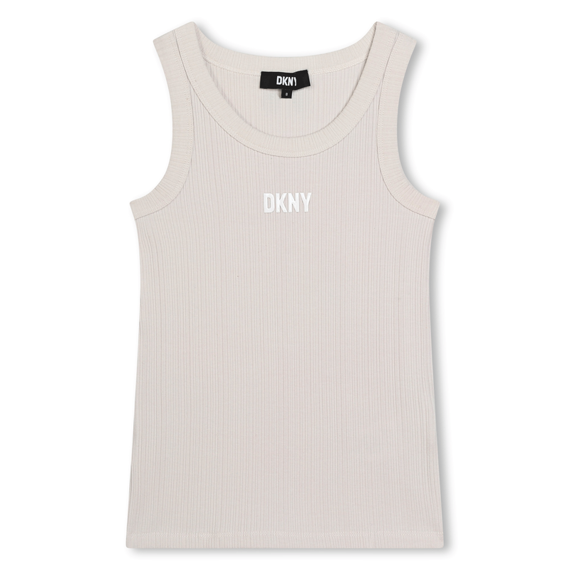 Cotton tank top DKNY 
                    GIRL