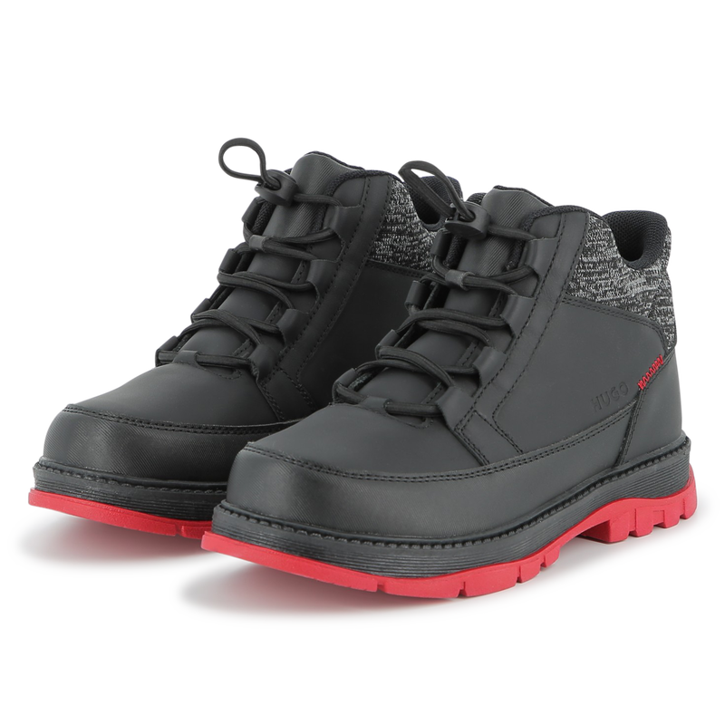 Ankle boots with laces HUGO 
                    BOY