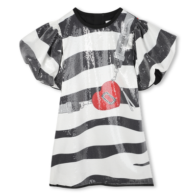 Dress with full zebra pattern MARC JACOBS GIRL