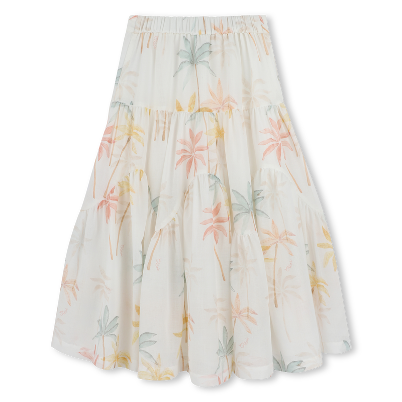 Long patterned cotton skirt CHLOE 
                    GIRL